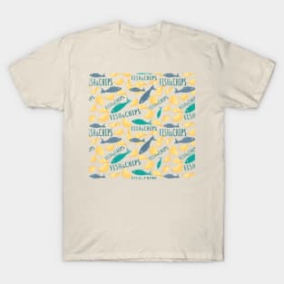 Fish And Chips pattern T-Shirt